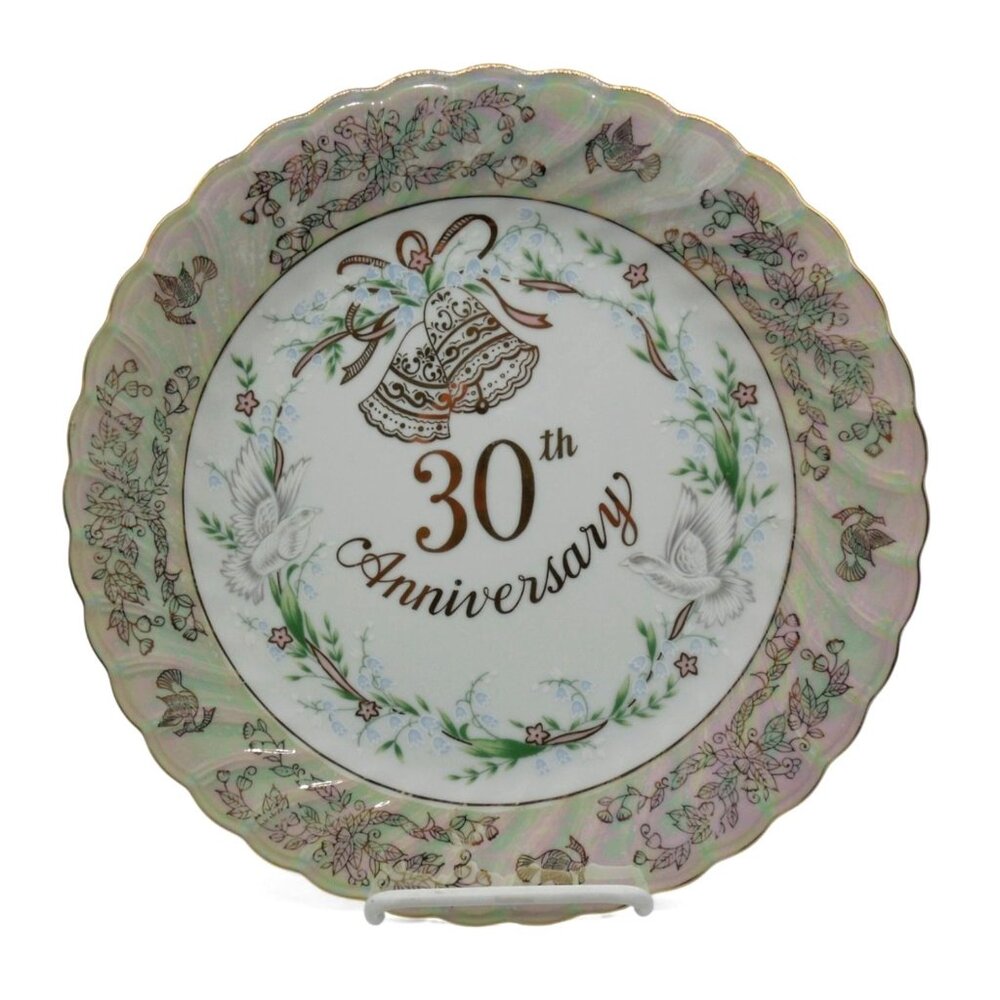 30th Anniversary Commemorative Plate 80s Japan Vintage